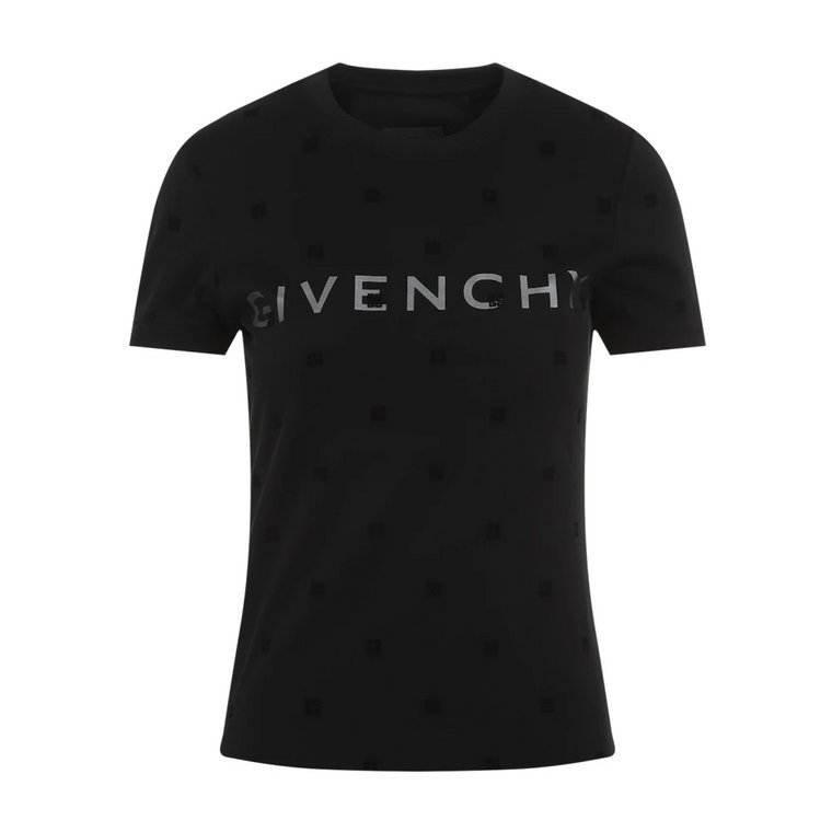Czarna koszulka z krótkim rękawem Givenchy