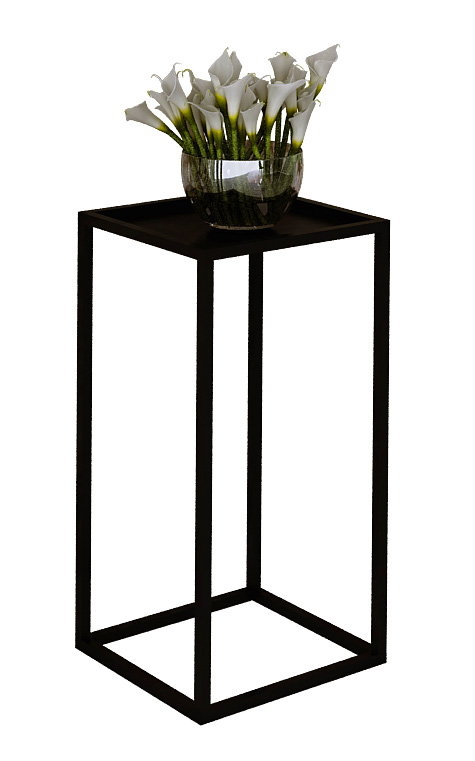 Czarny stojak na kwiaty w stylu industrialnym - Shiner 4X