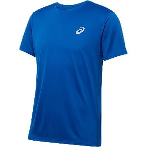 Niebieski tshirt męski do biegania asics - Męskie - Kolor: Niebieskie - Rozmiar: L