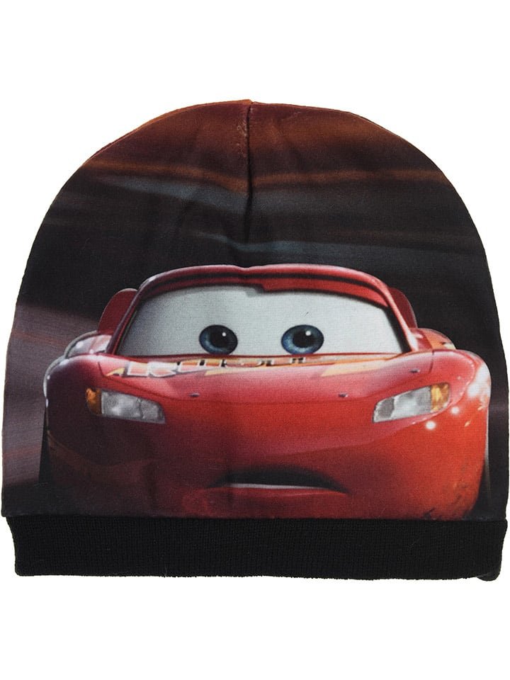 Disney Cars Czapka beanie "Auta 3" w kolorze czerwonym