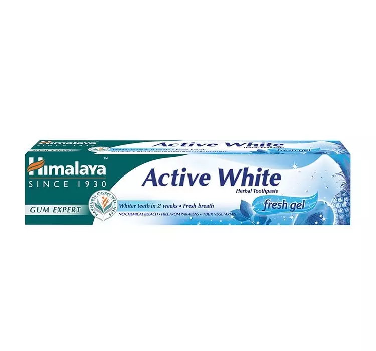 HIMALAYA ACTIVE WHITE FRESH GEL ZIOŁOWY ŻEL DO ZĘBÓW 75ML