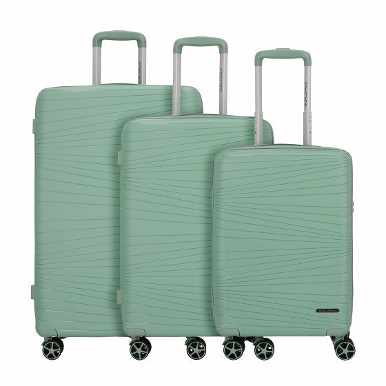 Worldpack Vancouver 4 kółka Zestaw walizek 3-części pastellgrün