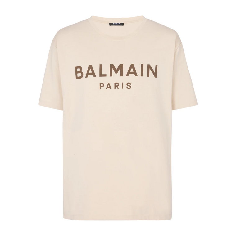 Koszulka z nadrukiem Paryż Balmain