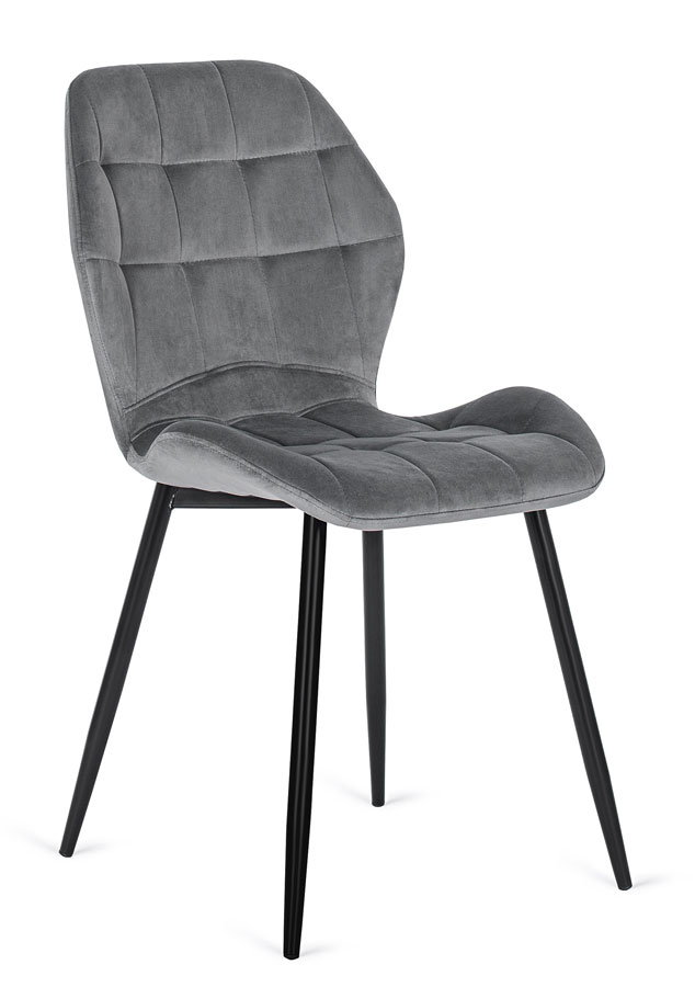 Szare tapicerowane krzesło do pokoju - Edro 3X