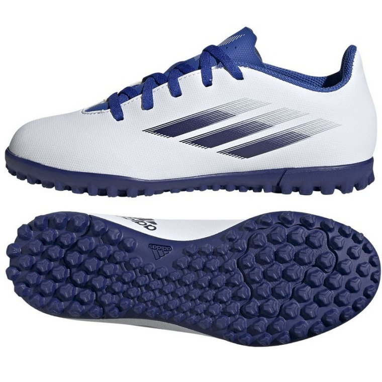 Buty piłkarskie adidas X Speedflow.4 Tf Jr GW7533 wielokolorowe białe