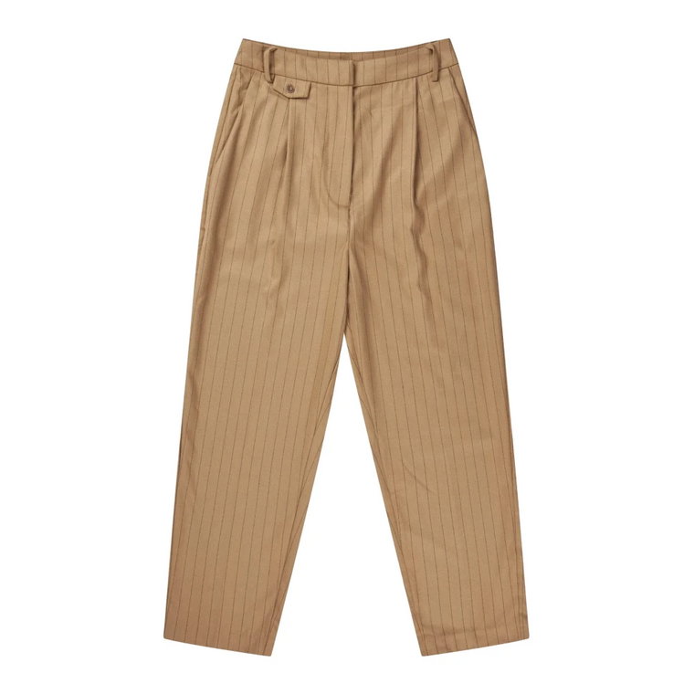 Pinstripe Edie Spodnie Camel Munthe