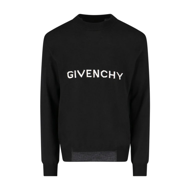 Męski sweter z wełny z okrągłym dekoltem Givenchy