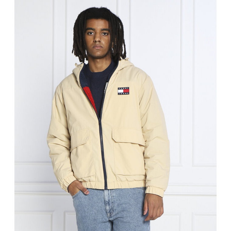 Tommy Jeans Dwustronna kurtka SHERPA | Relaxed fit