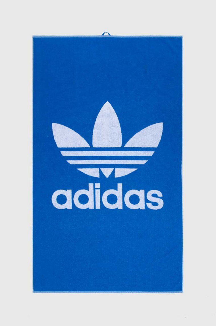adidas Originals ręcznik bawełniany 100x170 cm kolor niebieski IT7107