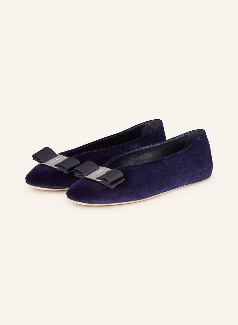 Ferragamo Baleriny Vara blau