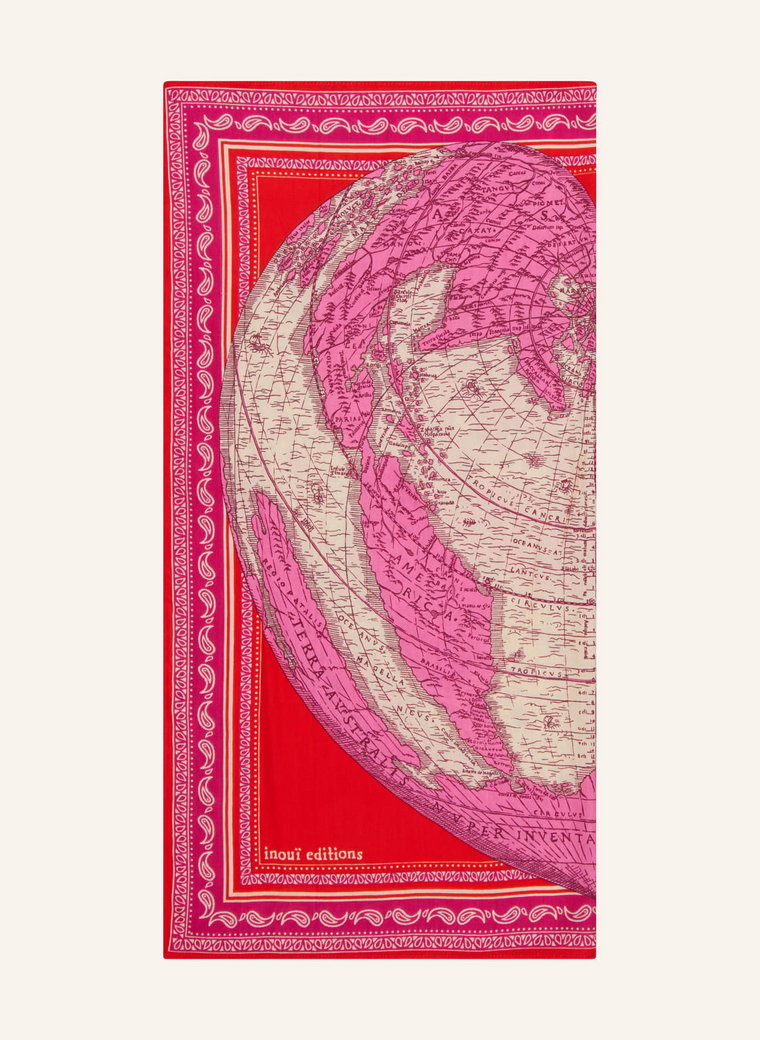 Inoui Editions Chusta Mappemonde pink