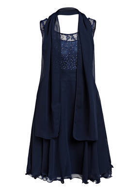 G.O.L. Finest Collection Sukienka Koktajlowa Z Obszyciem Ozdobnymi Kamykami blau