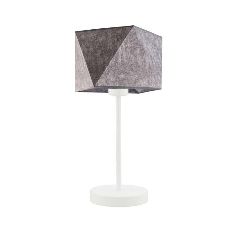 Lampka nocna LYSNE Wuhu, 60 W, E27, beton/biała, 43x23 cm