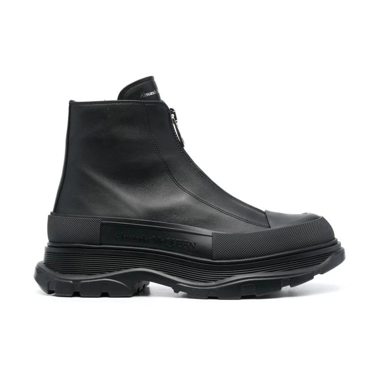 Czarne botki Tread Slick Alexander McQueen