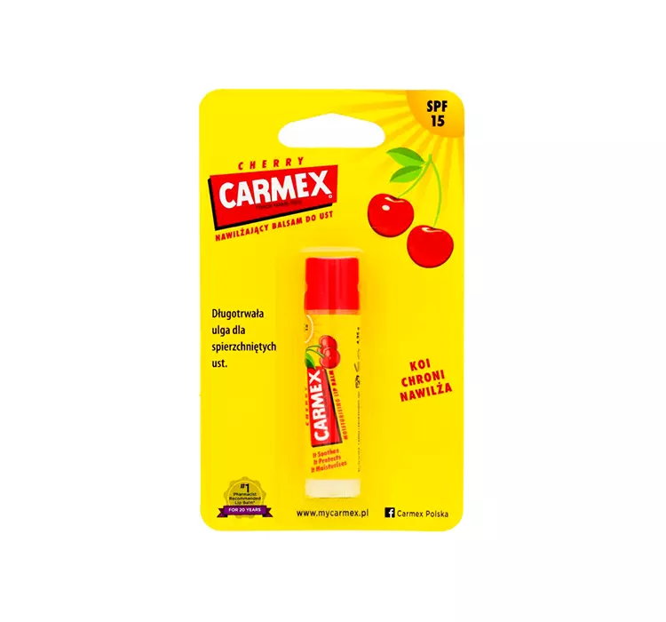 CARMEX MOISTURISING LIP BALM NAWILŻAJĄCY BALSAM DO UST W SZTYFCIE CHERRY 4,25G