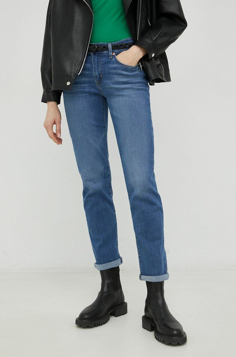 Levi's jeansy Boyfriend damskie medium waist