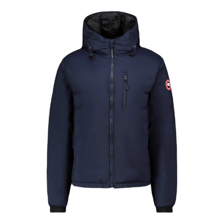 Niebieska Kurtka Lodge z Logo Canada Goose