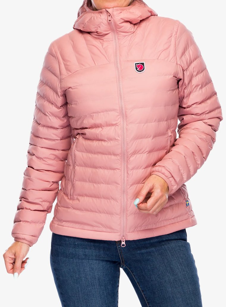 Kurtka ocieplana damska Fjallraven Expedition Latt Hoodie - dusty rose