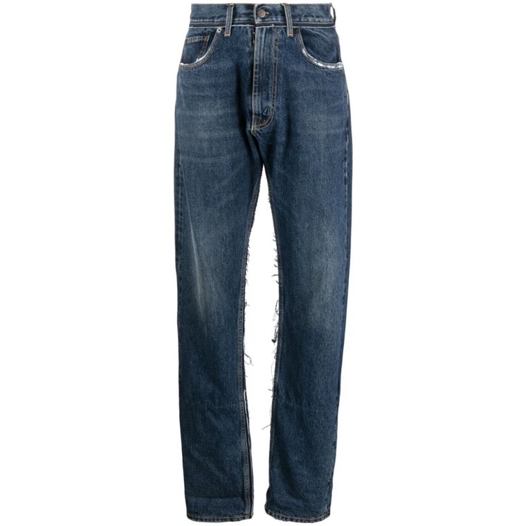 Niebieskie Jeansy z 5 Kieszeniami Maison Margiela