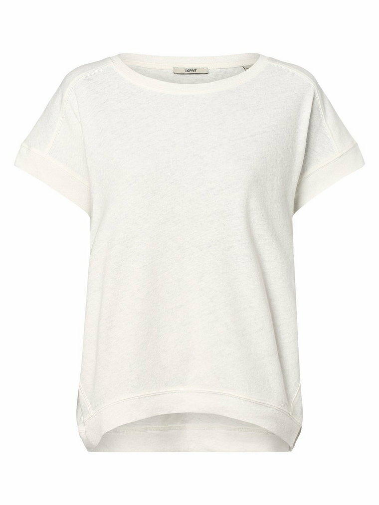 Esprit Casual - T-shirt damski, biały