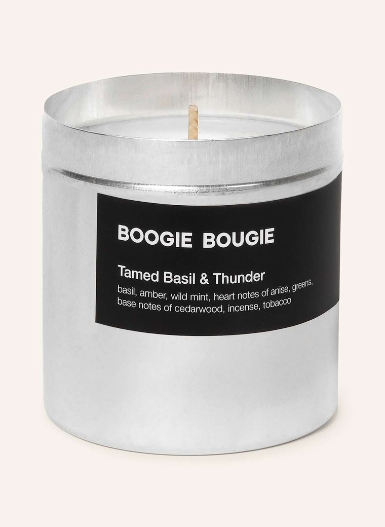 Boogie Bougie Świeca Zapachowa Tamed Basil & Thunder silber