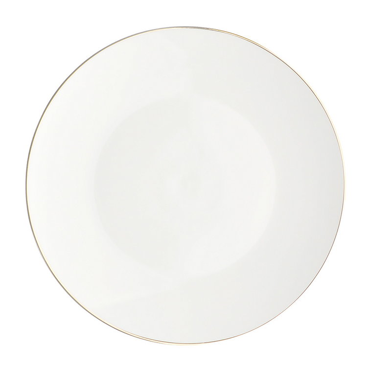 Talerze deserowe z porcelany Altom Design Bella, 20 cm, 6 sztuk, ze złotą linią