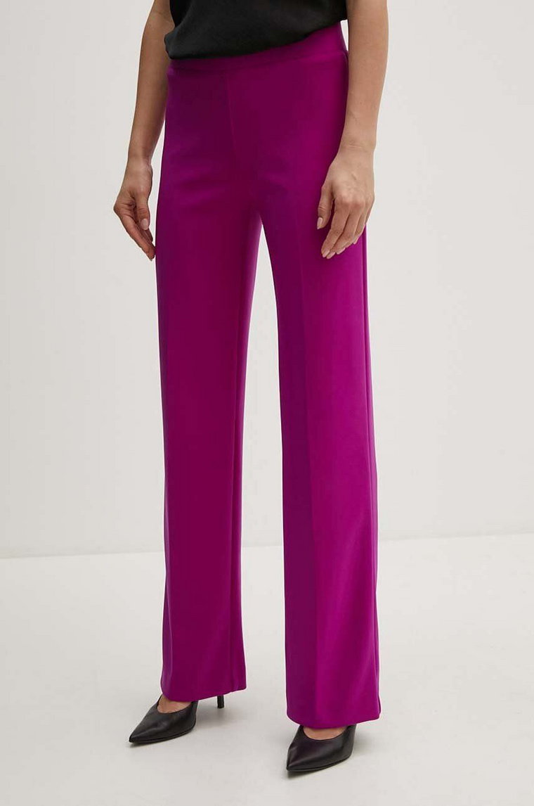 Joseph Ribkoff spodnie damskie kolor fioletowy proste high waist 153088F24