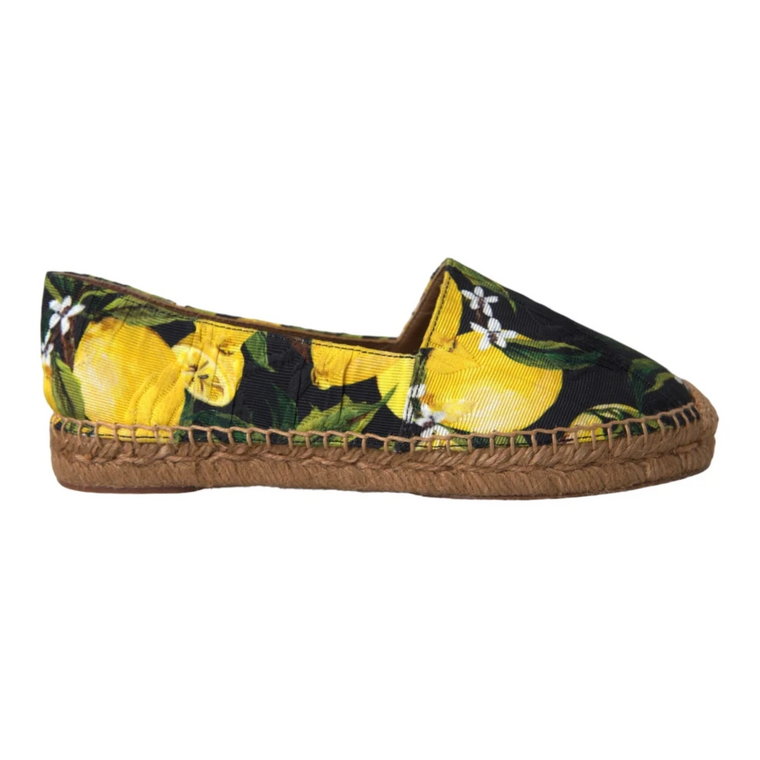 Wielokolorowe Espadryle Cytrynowe Buty Dolce & Gabbana