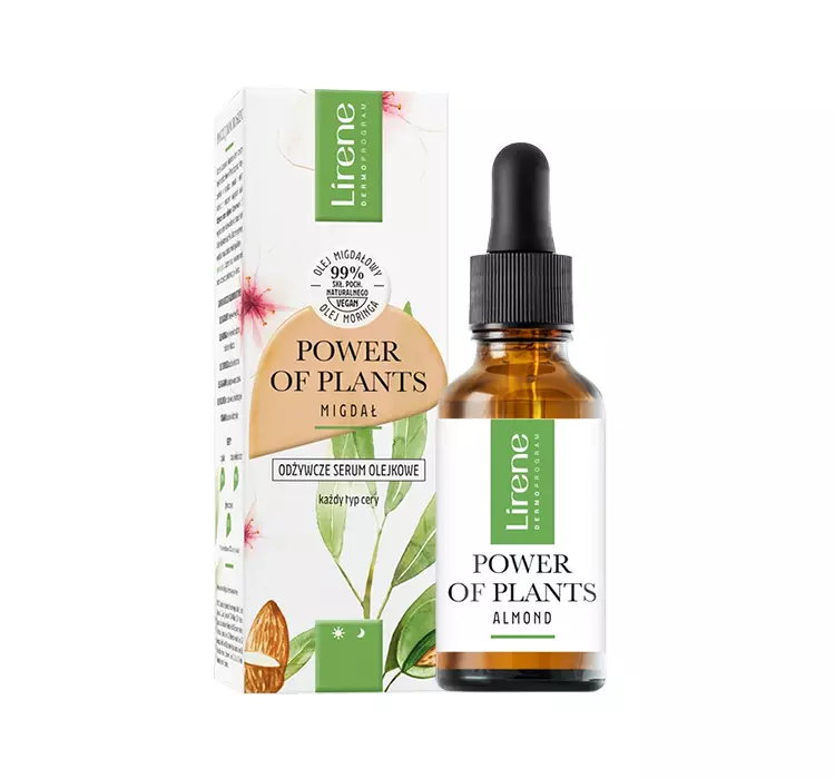 LIRENE POWER OF PLANTS ALMOND ODŻYWCZE SERUM OLEJKOWE 30ML