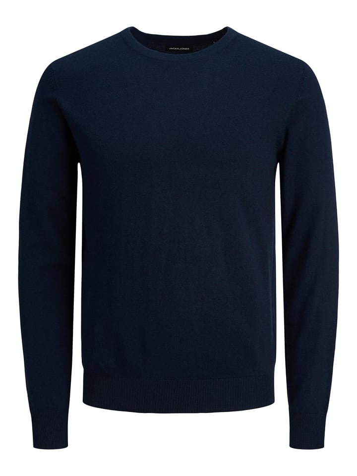 Jack & Jones Sweter "Emil" w kolorze granatowym