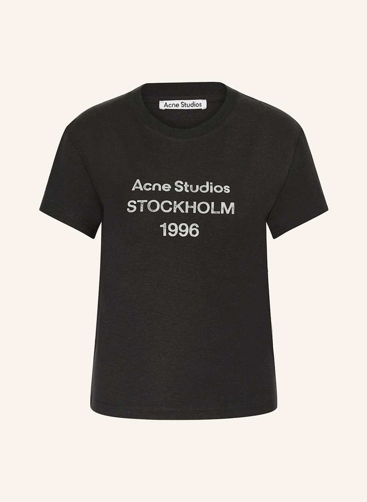 Acne Studios tシャツ Acne Studios T-Shirt schwarz - Lamoda.pl