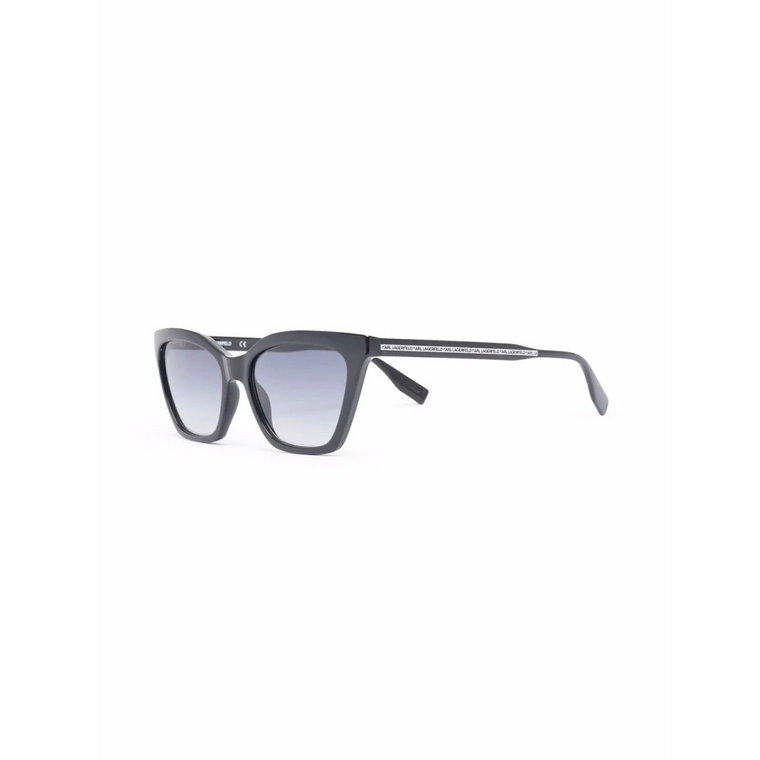 Czarne okulary przeciwsłoneczne z oryginalnym etui Karl Lagerfeld