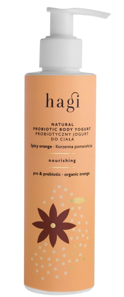 Hagi Naturalny probiotyczny, odżywczy Jogurt do ciała Korzenna Pomarańcza 200 ml