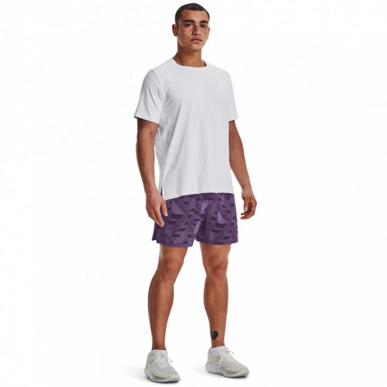 Męskie spodenki do biegania Under Armour LAUNCH ELITE 5'' SHORT - fioletowe