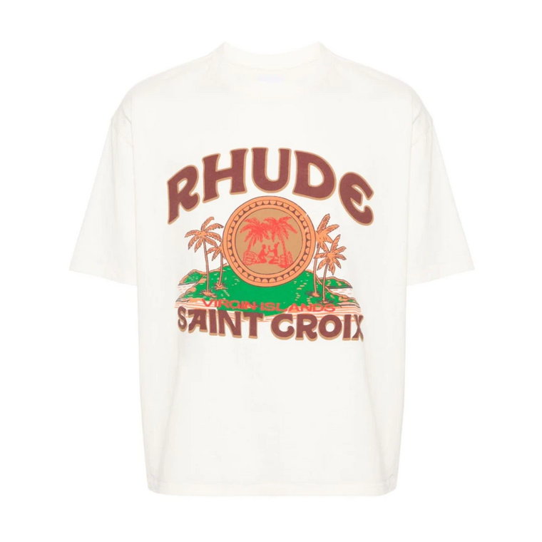 Nadrukowane T-shirty i Pola Crew Neck Rhude