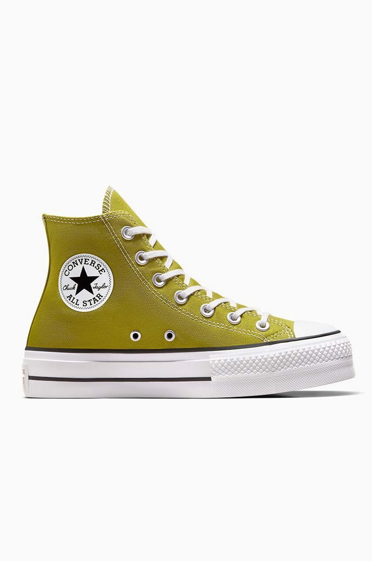 Converse trampki Chuck Taylor All Star Lift damskie kolor zielony A08286C