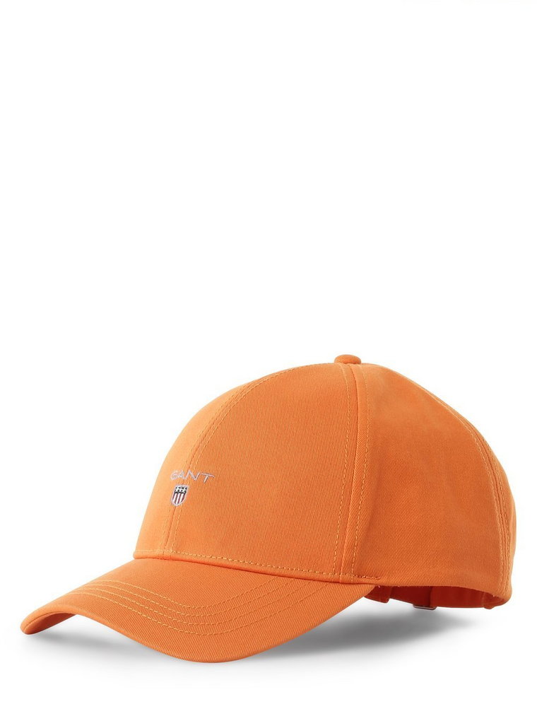 Gant - Męska czapka z daszkiem, pomarańczowy