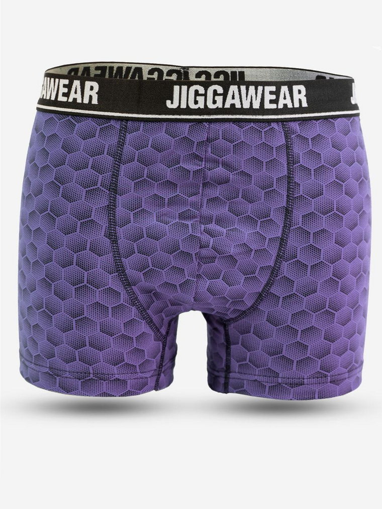 Bokserki Fioletowe Jigga Wear Honeycomb