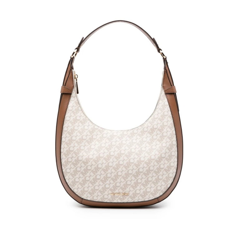 Monogram Print Curve-Edge Torba Michael Kors