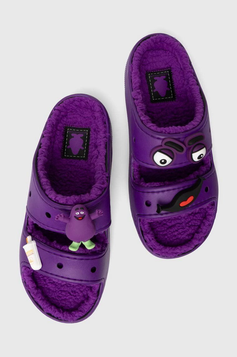 Crocs klapki Crocs x McDonalds Sandal kolor fioletowy 209392.PURP