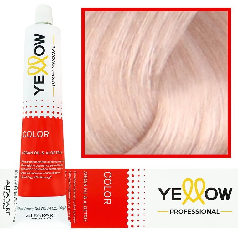 Alfaparf Yellow 100ml Farba do włosów, 9,2 Bardzo Jasny Fioletowy Blond