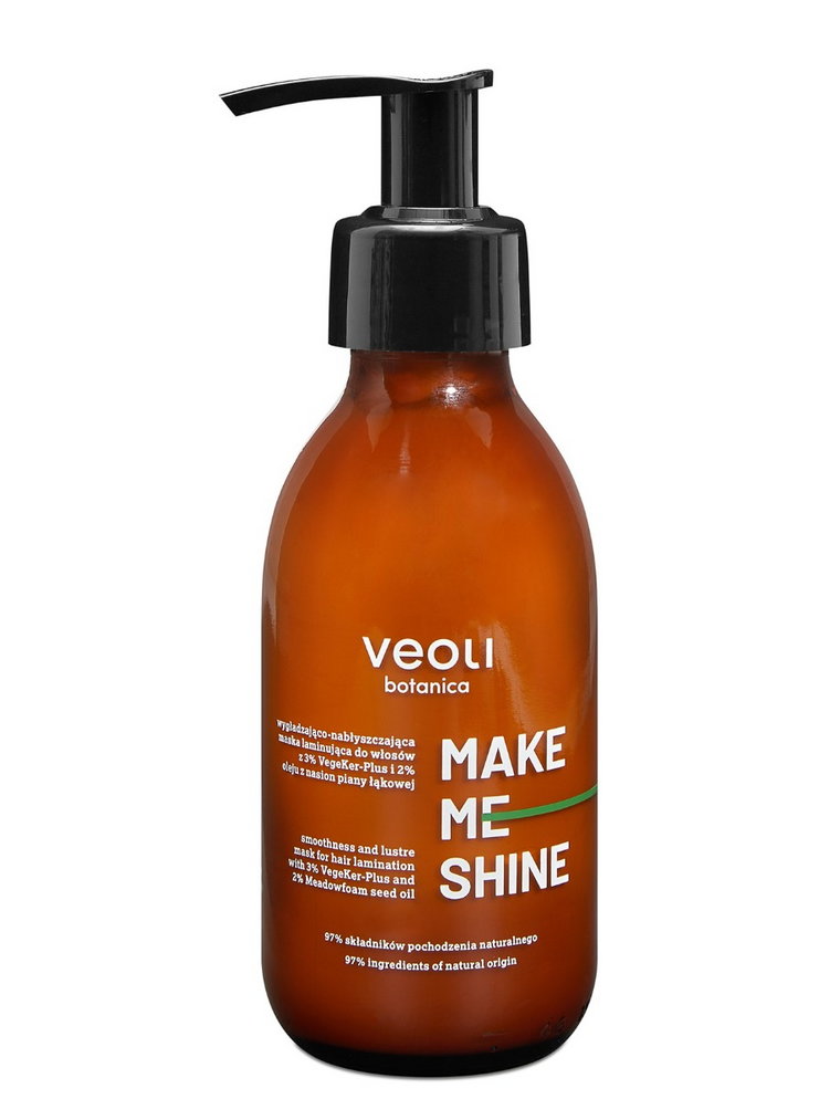 Veoli Botanica Make Me Shine wygładzająco-nabłyszczająca Maska laminująca do włosów 140 ml