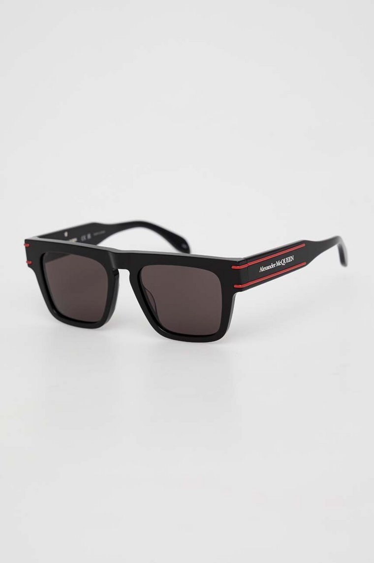 Alexander McQueen okulary przeciwsłoneczne męskie kolor czarny