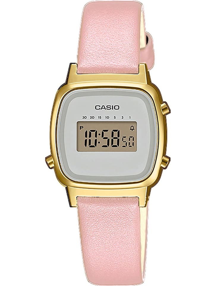 Casio Zegarek kwarcowy "Casio Collection Retro" w kolorze złoto-biało-jasnoróżowym