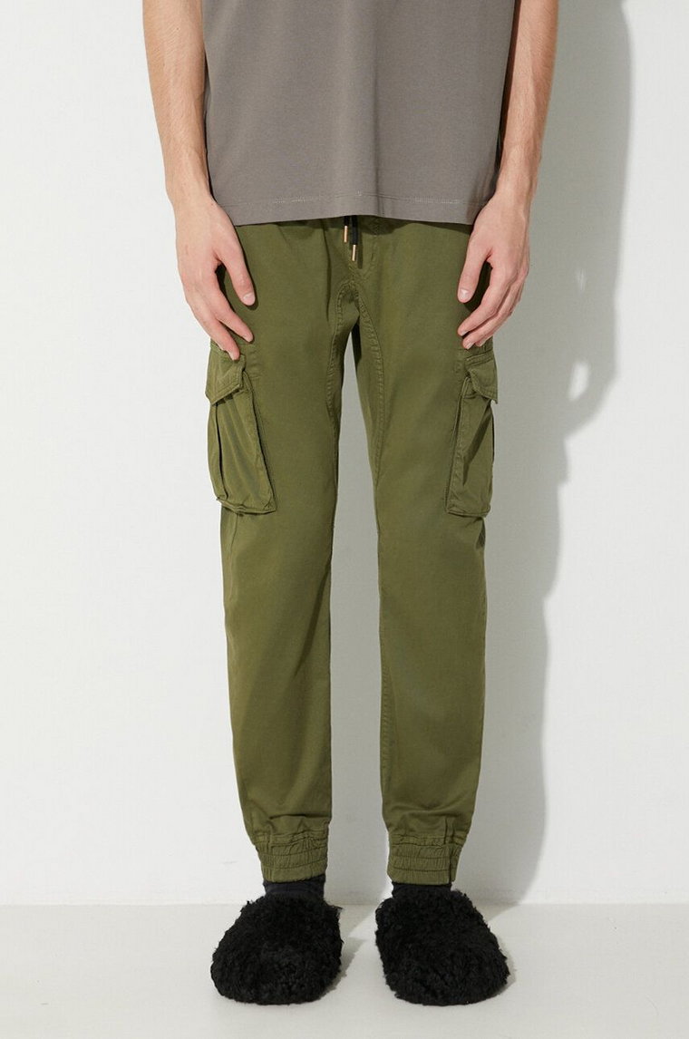 Alpha Industries spodnie męskie kolor zielony