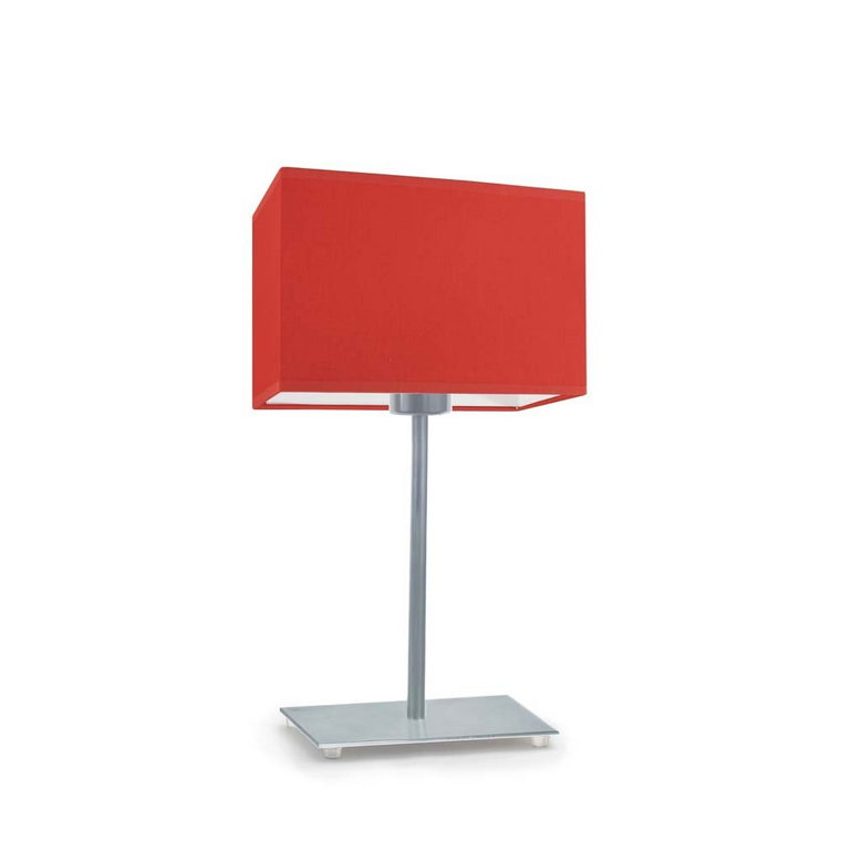 Lampka nocna LYSNE Amalfi, 60 W, E27, czerwona/srebrna, 40x20 cm