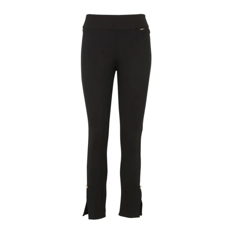 Czarne Spodnie - Skład: 100% (nieokreślony) - Kod produktu: Mf3100J9189 22222 Liu Jo