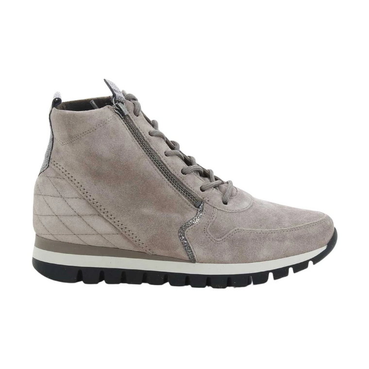 Stylowe Sneakersy Damskie w Kolorze Taupe Gabor