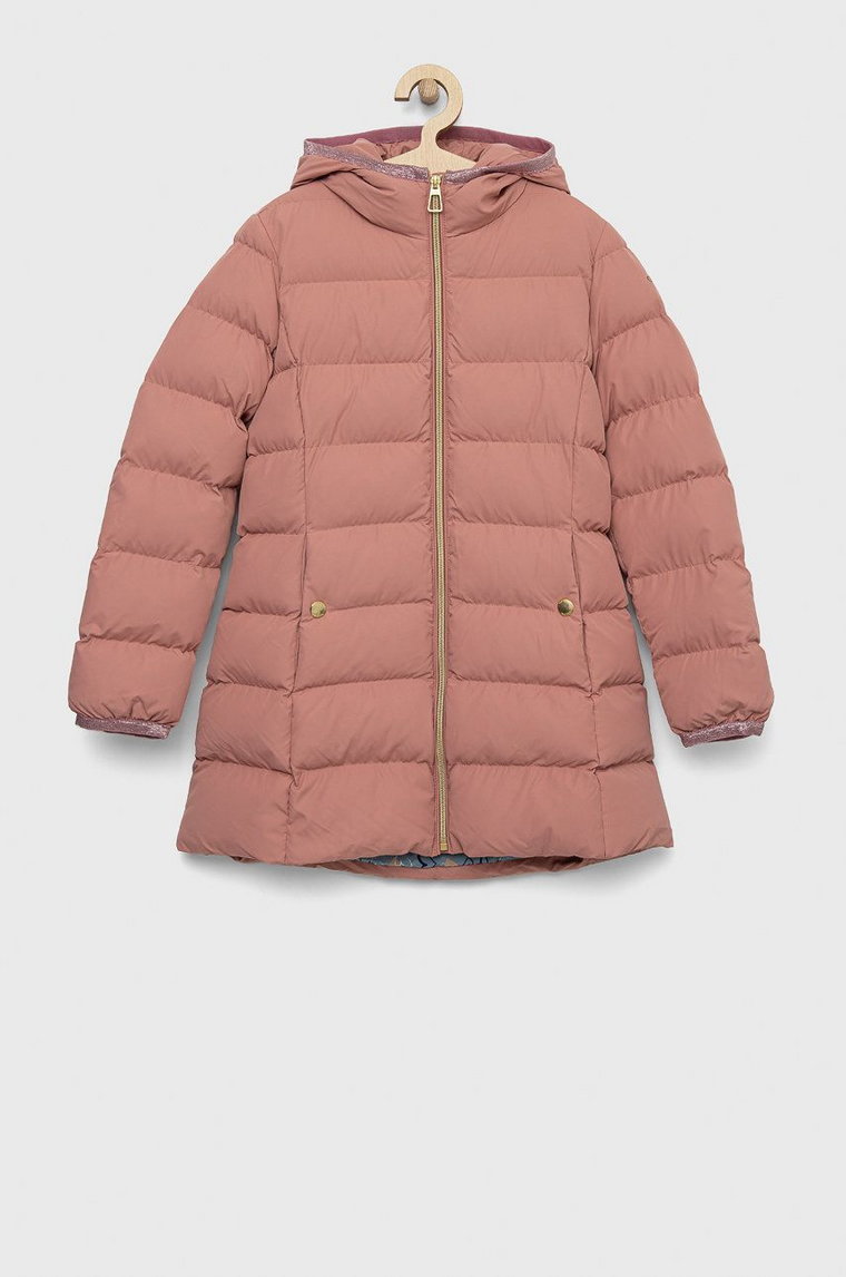 Geox kurtka dziecięca kolor różowy
