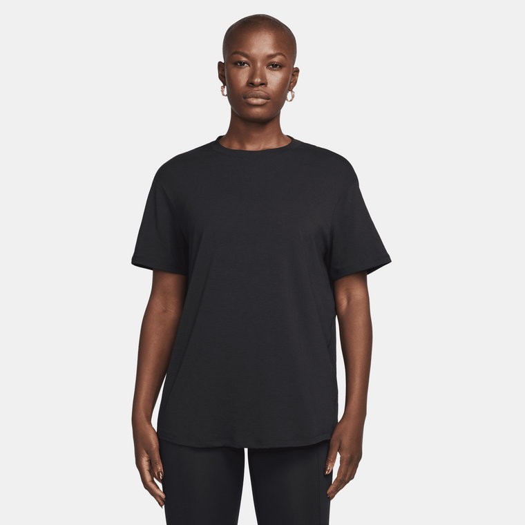 Damska koszulka z krótkim rękawem Dri-FIT Nike One Relaxed - Różowy